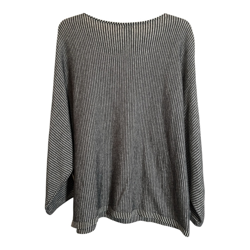 M x Matthildur Women's Icelandic Black and Grey Striped Sweater Size L/XL - Picture 5 of 6